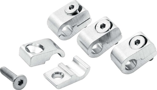 [ALL18320] Allstar Performance - 2pc Alum Line Clamps 3/16in 4pk - 18320
