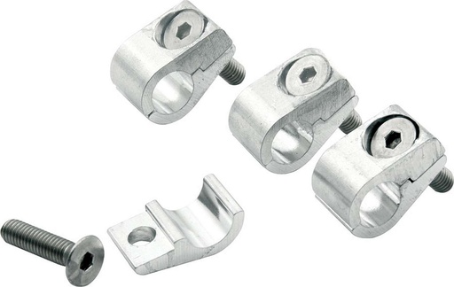 [ALL18323] Allstar Performance - 2pc Alum Line Clamps 3/8in 4pk - 18323