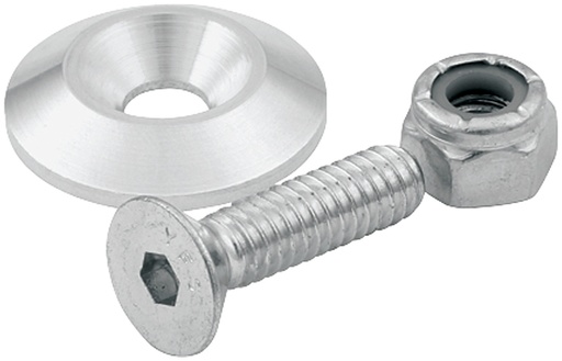[ALL18630] Allstar Performance - Countersunk Bolts #10 w/1in Washer 10pk - 18630