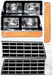 [ALL23014] M/C SS Nose Decal Kit Stock Grille 1983-88 - 23014